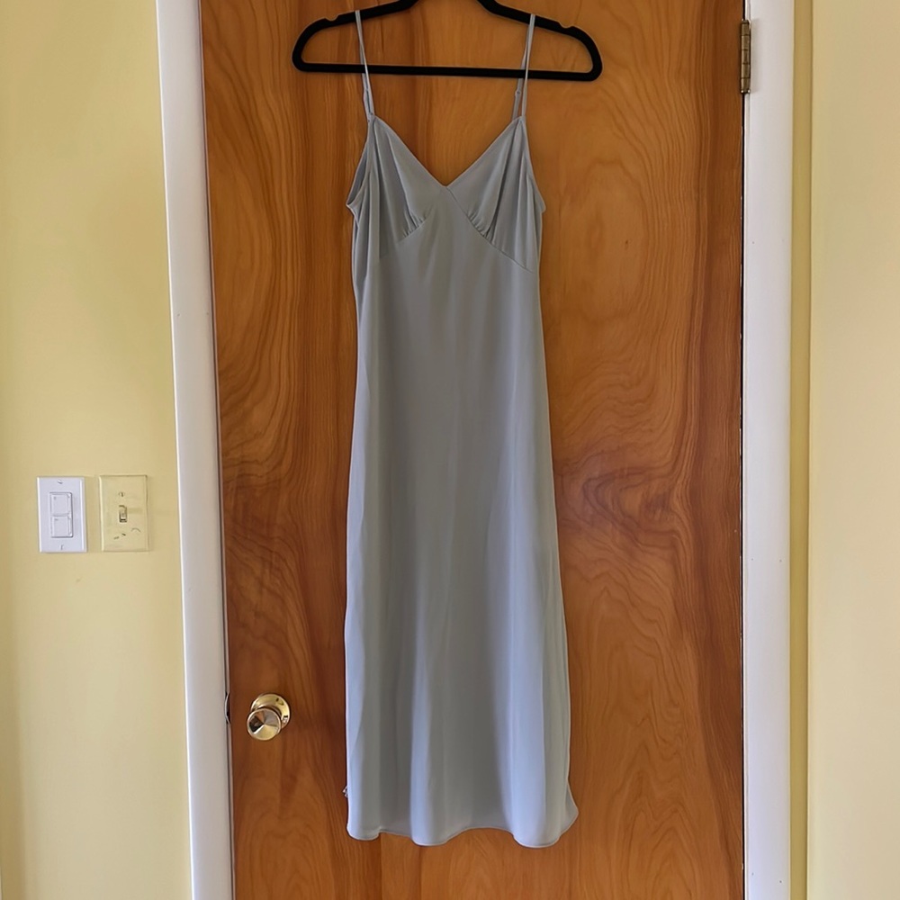 Aritzia Babaton Slip Dress sz Sm - gray/blue